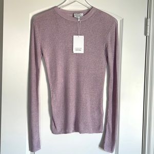 & Other Stories Stockholm Atelier Purple Rib Knit Sweater NWT